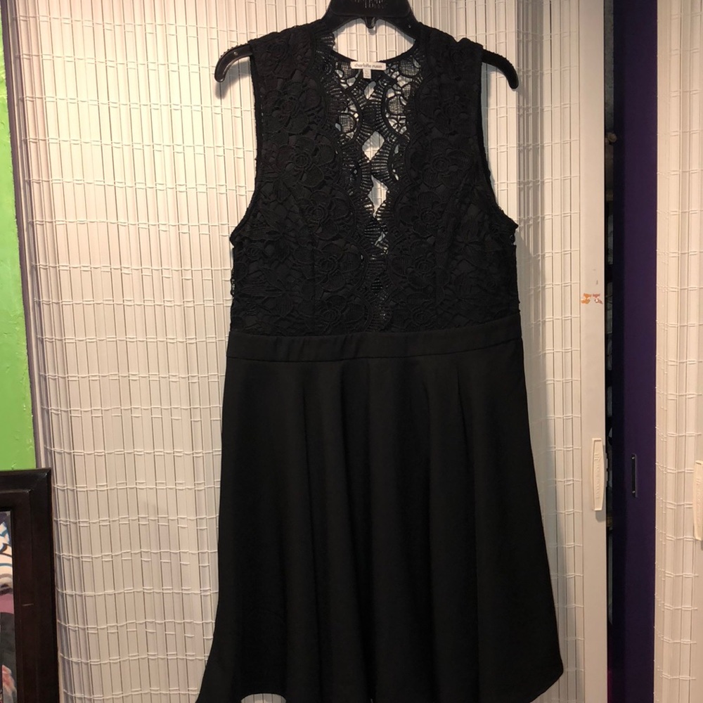 Black skater dress